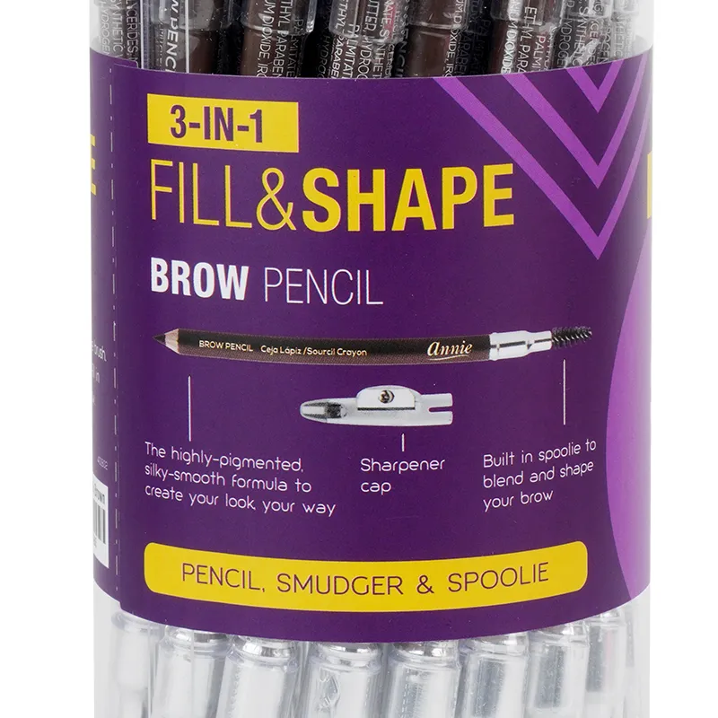 Annie Fill and Shape Brow Pencil with Sharpener & Spoolie 36ct