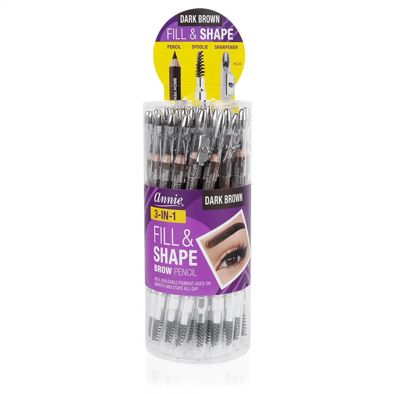 Annie Fill and Shape Brow Pencil with Sharpener & Spoolie 36ct