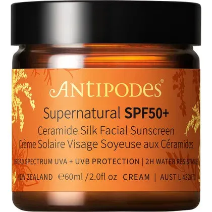 Antipodes Supernatural SPF50  Ceramide Silk Sunscreen 60ml