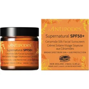 Antipodes Supernatural SPF50  Ceramide Silk Sunscreen 60ml