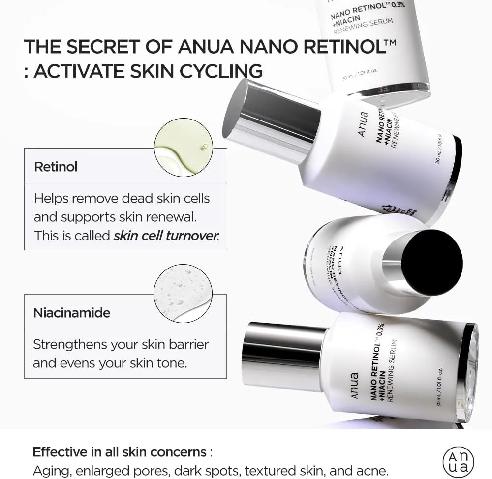 ANUA retinol 0.3%   niacin renewing serum سيروم الريتنول والنياسين من انوا