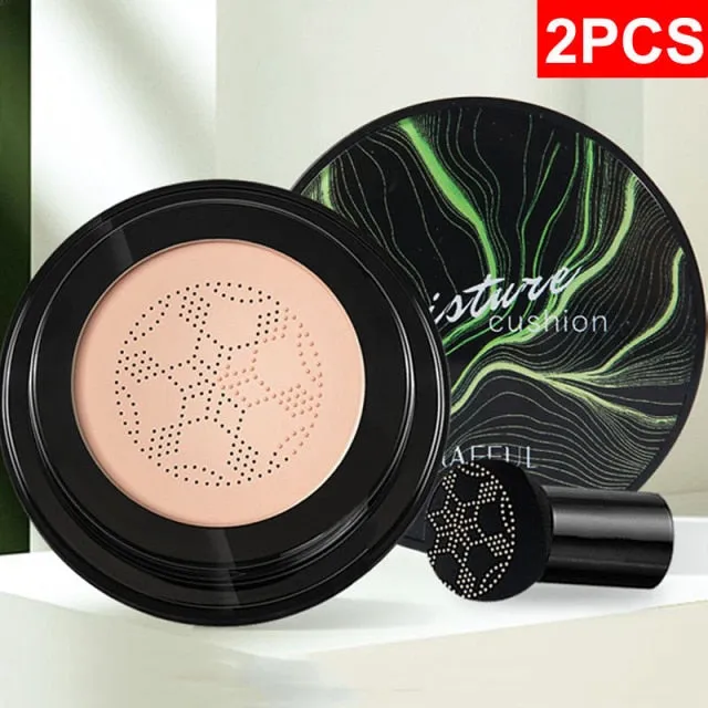 BB Air Cushion Foundation Mushroom Head CC Cream Concealer Whitening Makeup Cosmetics Waterproof Brighten Face Base Tone