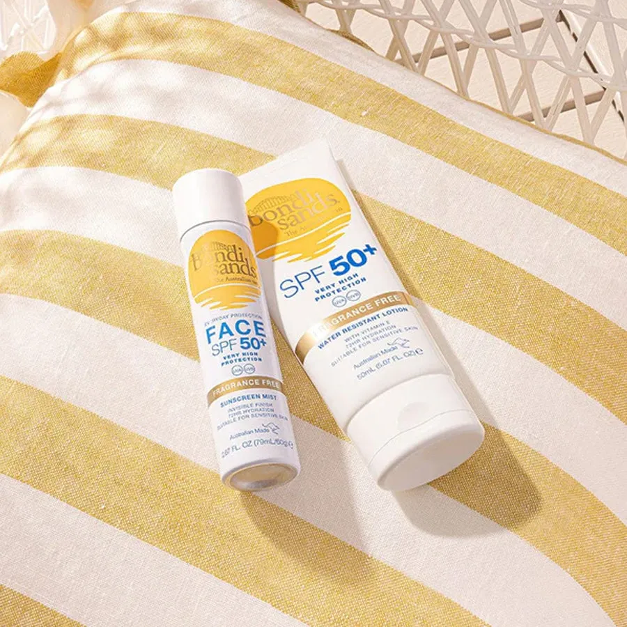 Bondi Sands Fragrance Free Sunscreen Face Mist SPF 50  60g