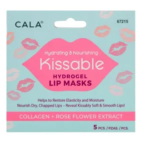 Cala Hydrogel Lip Masks Collagen & Rose Flower 5pcs