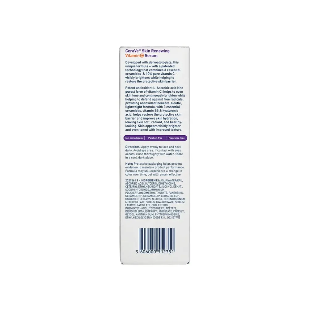 CeraVe Skin Renewing 10% Pure Vitamin C Serum 30ml