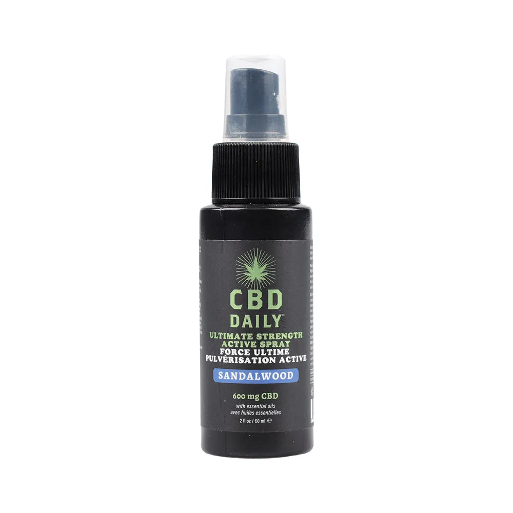Earthly Body CBD Daily Ultimate Strength Sandalwood 2-Piece Holiday Gift Set