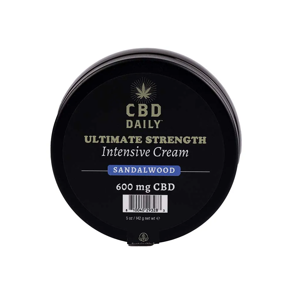 Earthly Body CBD Daily Ultimate Strength Sandalwood 2-Piece Holiday Gift Set