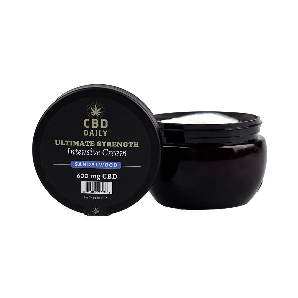 Earthly Body CBD Daily Ultimate Strength Sandalwood 2-Piece Holiday Gift Set