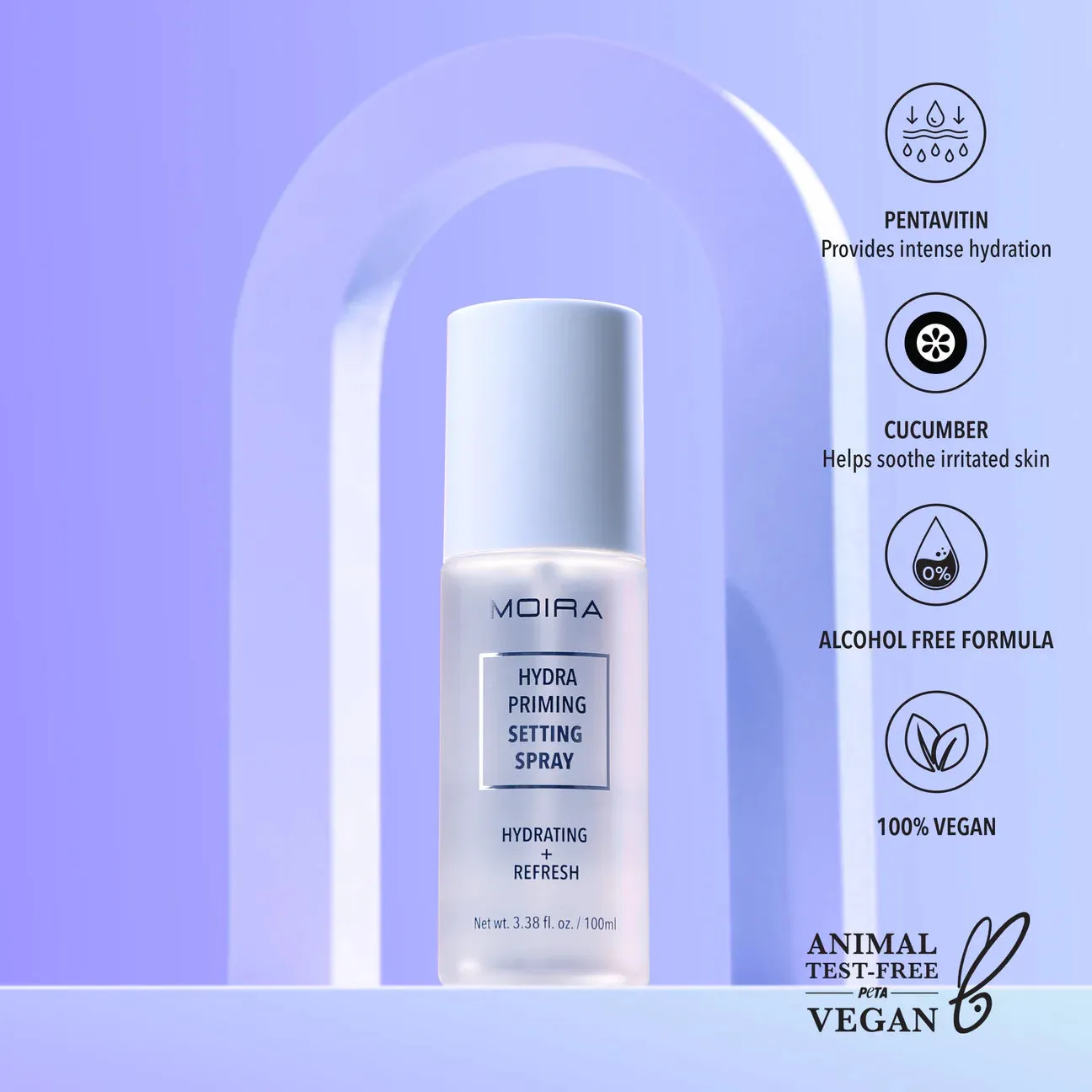 Face- Moira Hydra Priming Setting Spray OMS002 (3pc bundle, $5 each)