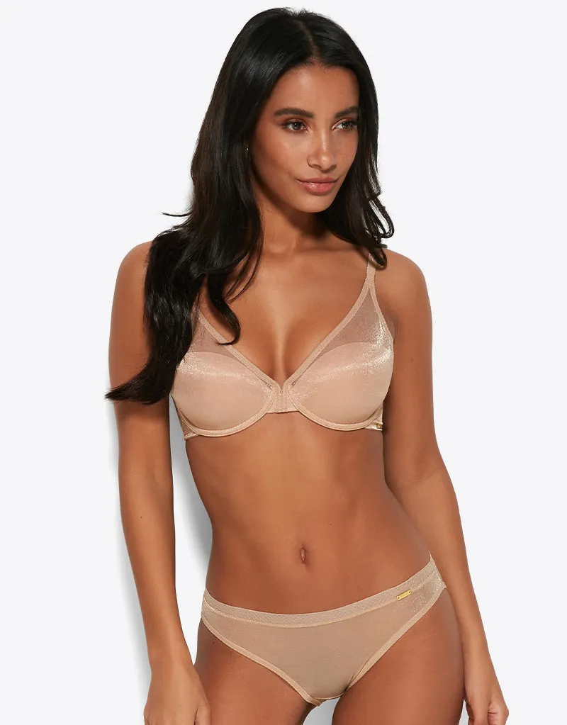 Gossard Glossies Brief Latte