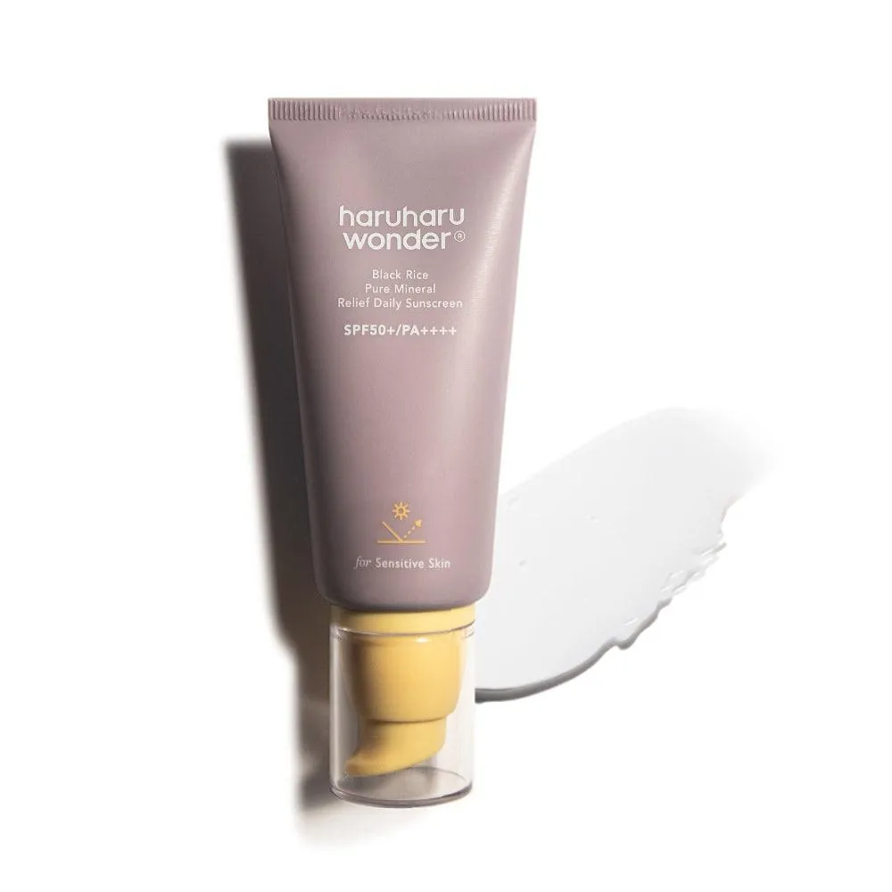 Haruharu wonder Black Rice Pure Mineral Relief Daily Sunscreen Unscented SPF50  50ml