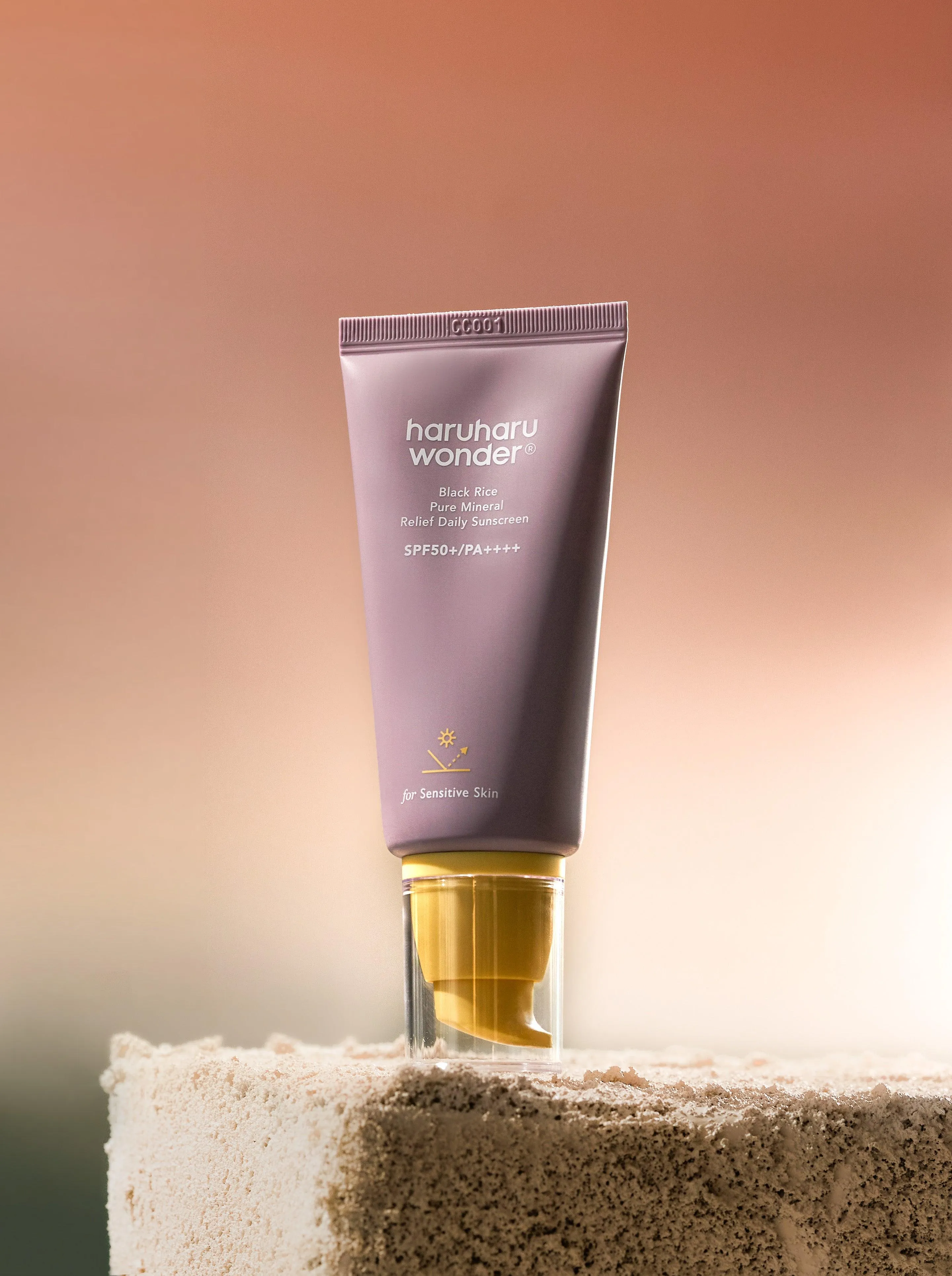 Haruharu wonder Black Rice Pure Mineral Relief Daily Sunscreen Unscented SPF50  50ml