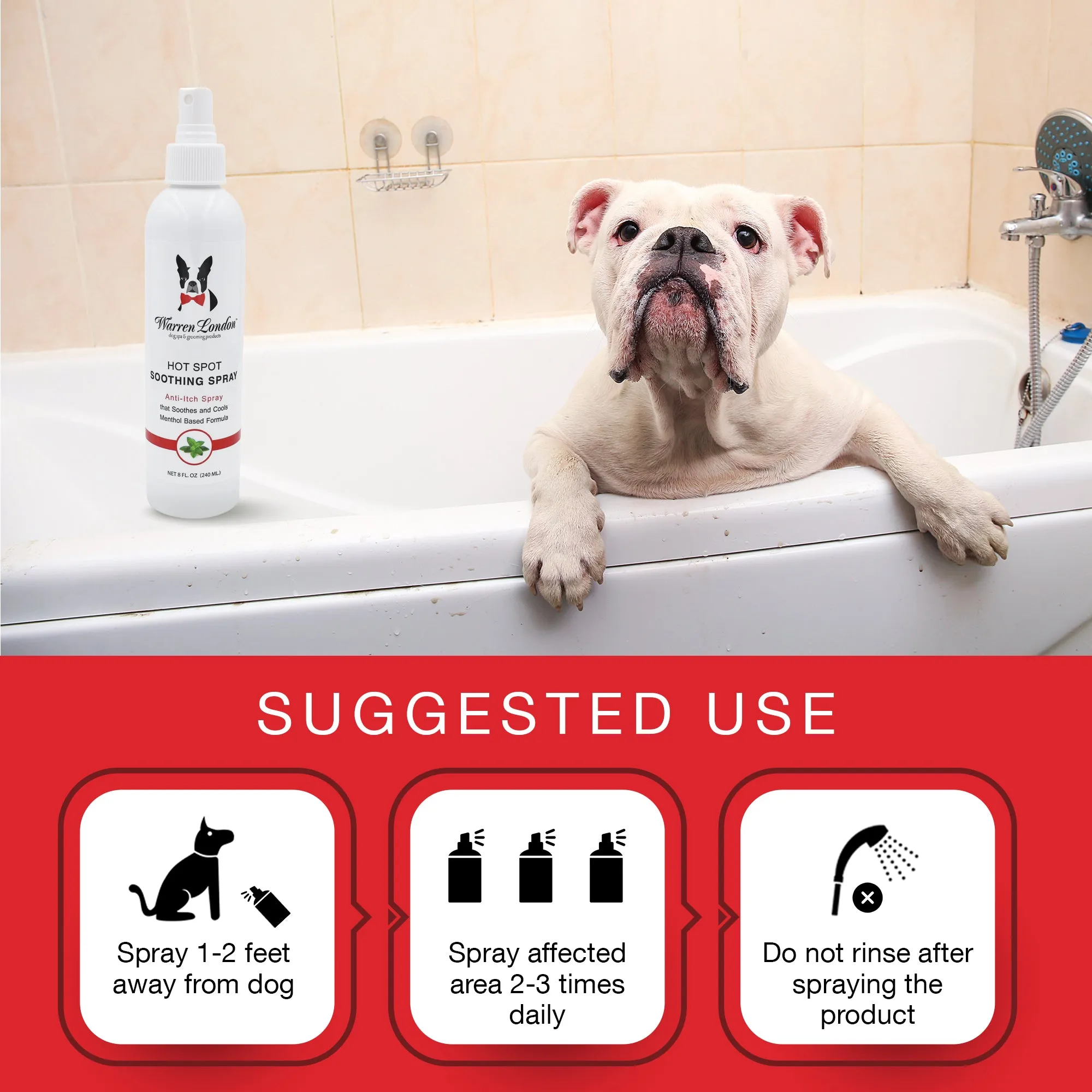 Hot Spot Soothing Spray - Anti Itch Spray That Soothes And Cools