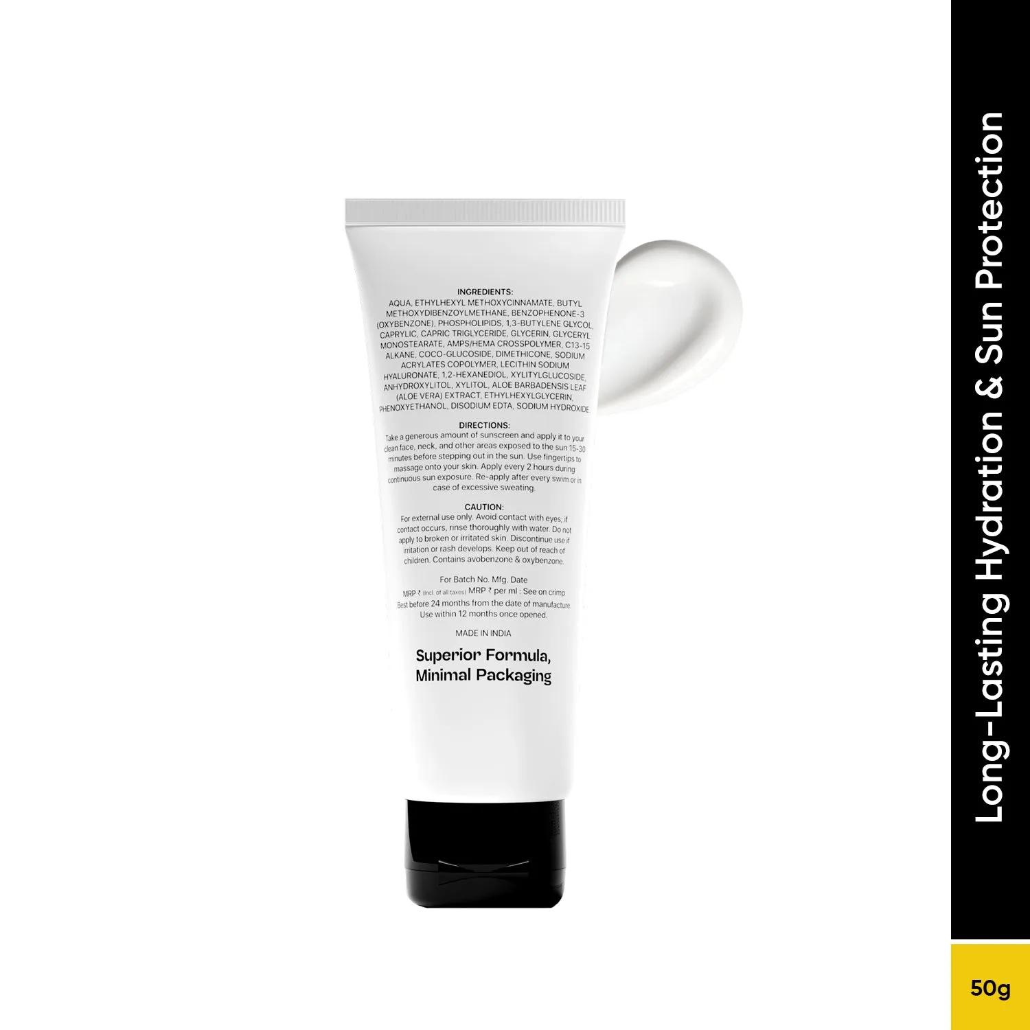 Hyaluronic Acid Lightweight Gel Sunscreen SPF 50 PA     - 50g | Non-Greasy & Hydrating