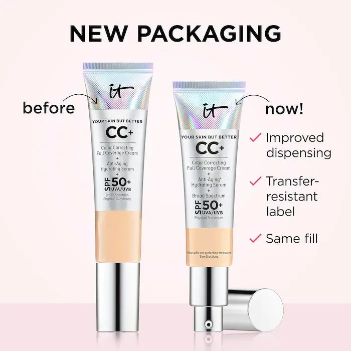 It CC  illumination Full Coverage Cream   Hydrating And Anti Aging Concealer Spf/fps 50 # Light 32ml