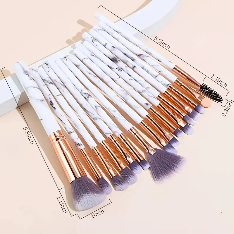 Makeup Brushes 16Pcs Makeup Brush Set Premium Synthetic Professional Makeup Brushes Foundation Powder Blending Concealer Eye Shadows Blush