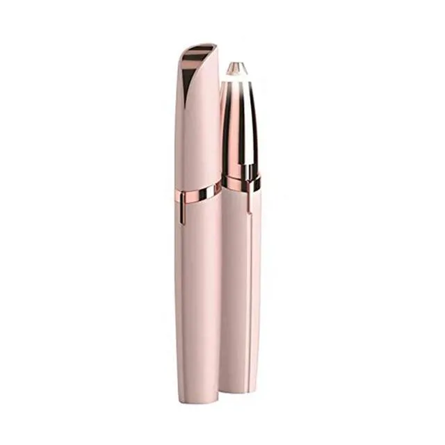 Mini Electric Hair Trimmer Pen for Flawless Brows with built-in light