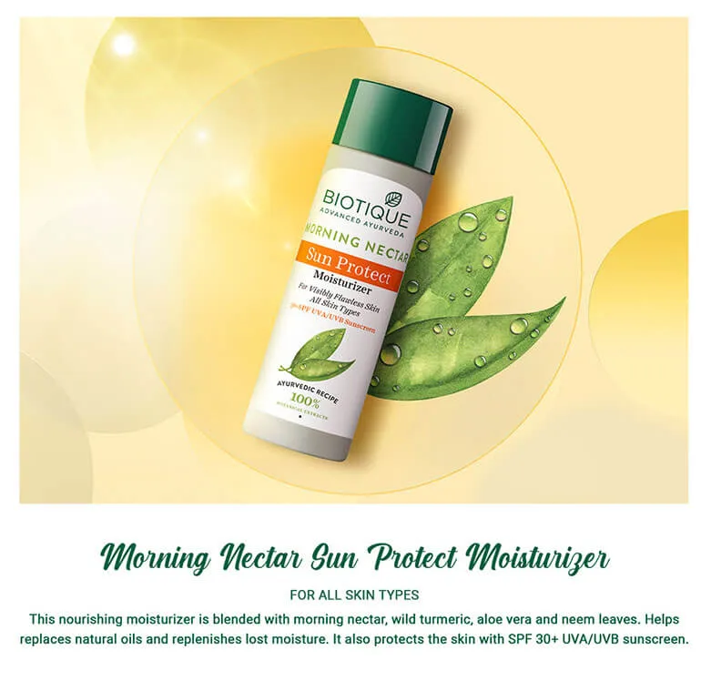 MORNING NECTAR Sun Protect Moisturizer (30  SPF) 120ml