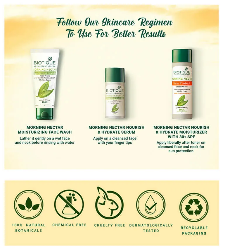 MORNING NECTAR Sun Protect Moisturizer (30  SPF) 120ml