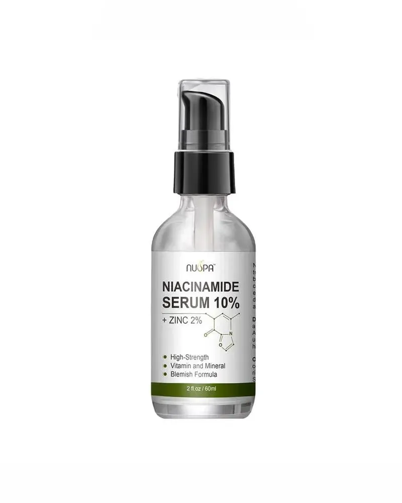 Nuspa Niacinamide Serum 10%  for Circles Age Spots Pore Cleanser Acne Scars Sun Damage Corrector Plump Skin Organic Anti Aging Serum