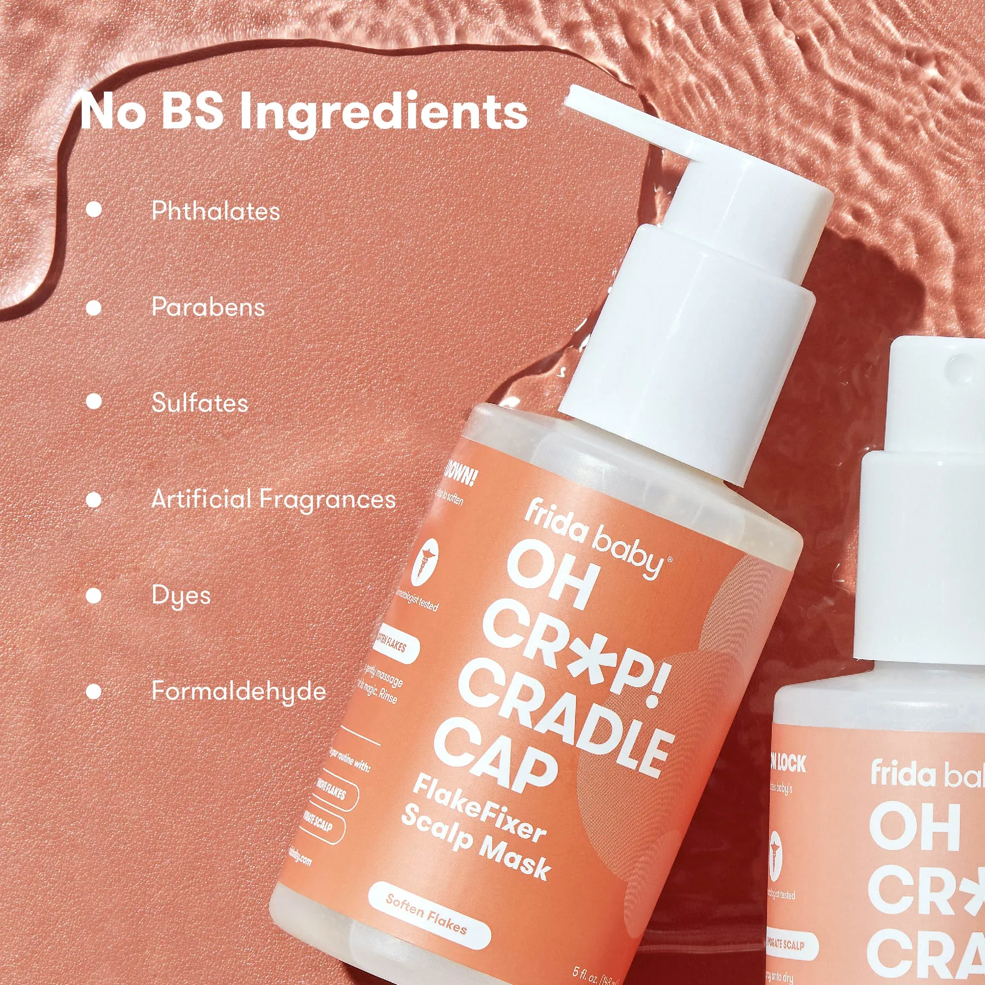 Oh Cr*p! Cradle Cap FlakeFixer Scalp Spray   Scalp Mask Duo
