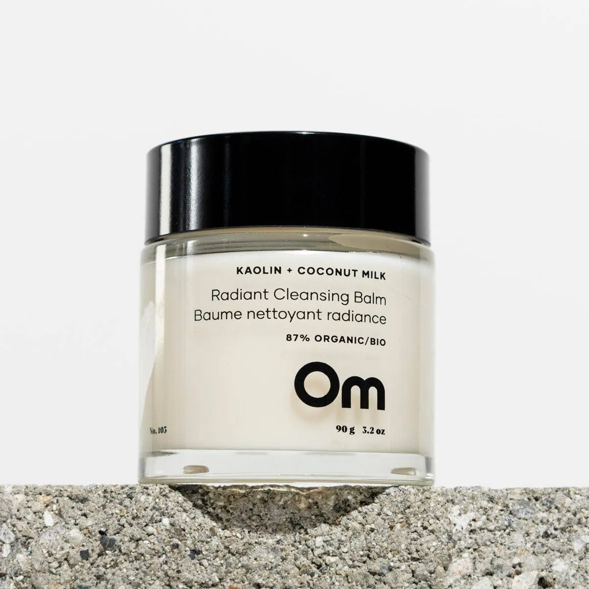 Om - Kaolin   Coconut Milk Radiant Cleansing Balm