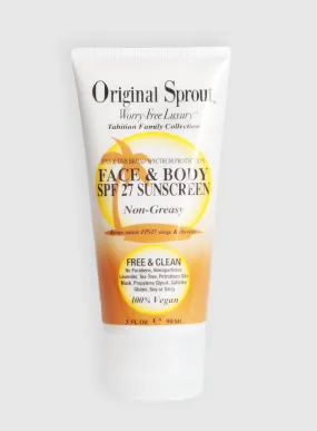 Original Sprout Face & Body Sunscreen - SPF 27