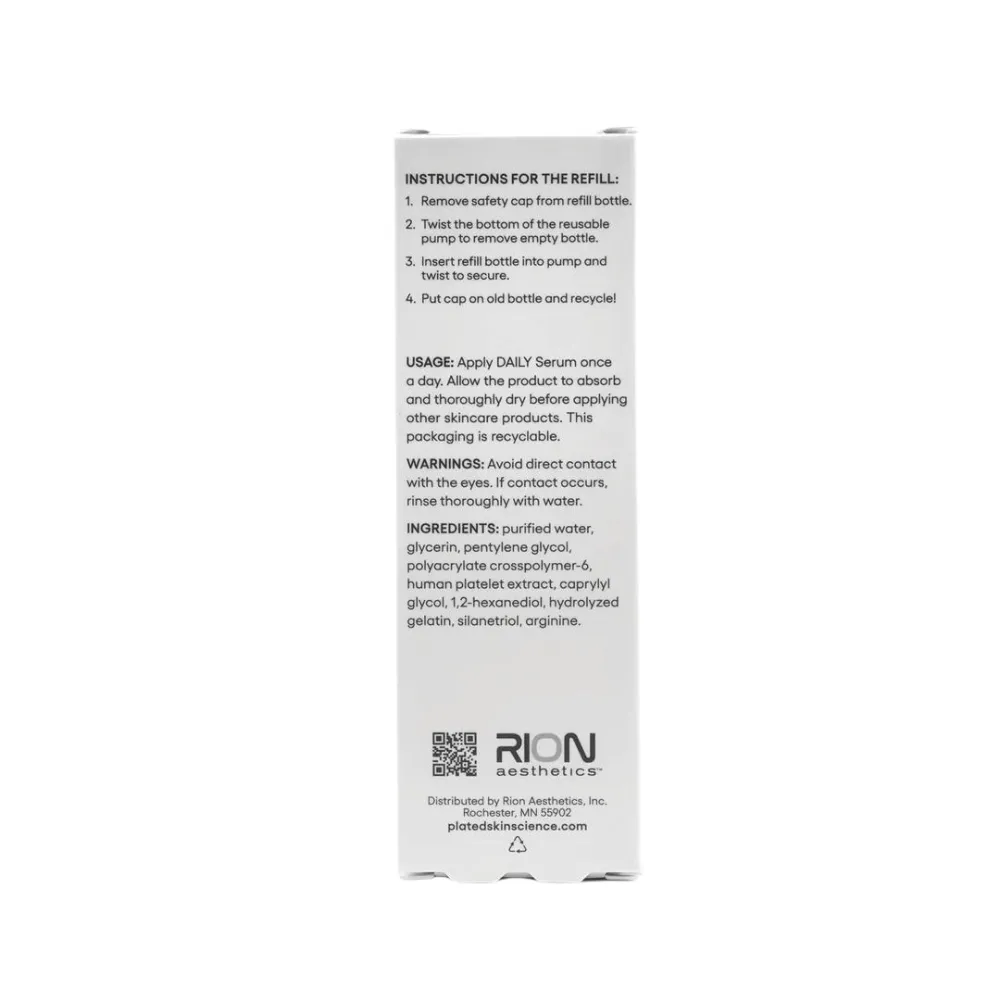 Plated Skin Science DAILY Serum Refill