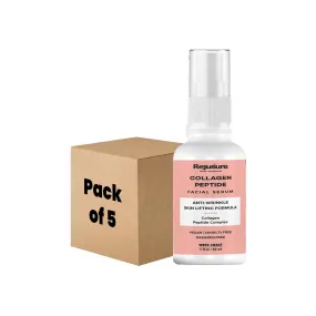 Rejusure Collagen Peptide Face Serum for Enhance Skin Elasticity, Anti Wrinkles, Antiaging, Improves Skin Texture, Deep Moisturization of Skin - 30ml (Pack of 5)