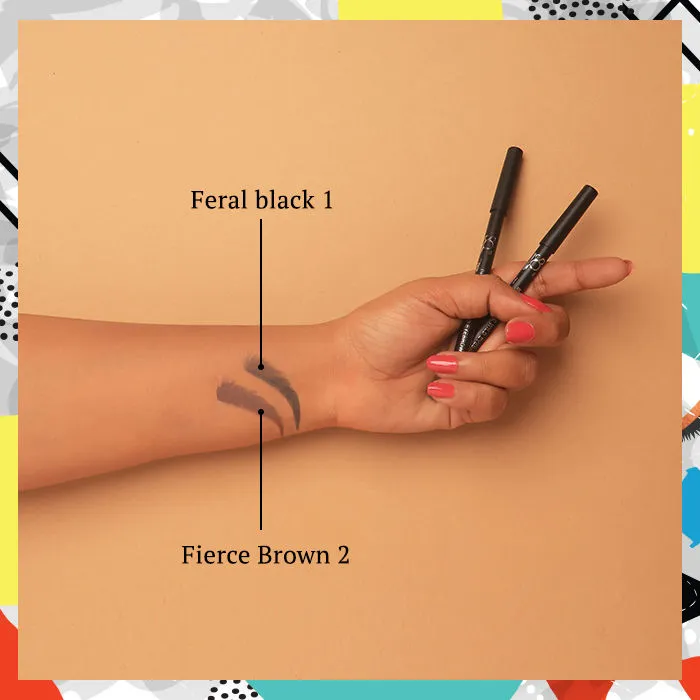 Stay Quirky Eyebrow Pencil|For Fuller Brows| Smudge Free - Brow-n To Be Wild Fierce Brown 2 (1.2g)