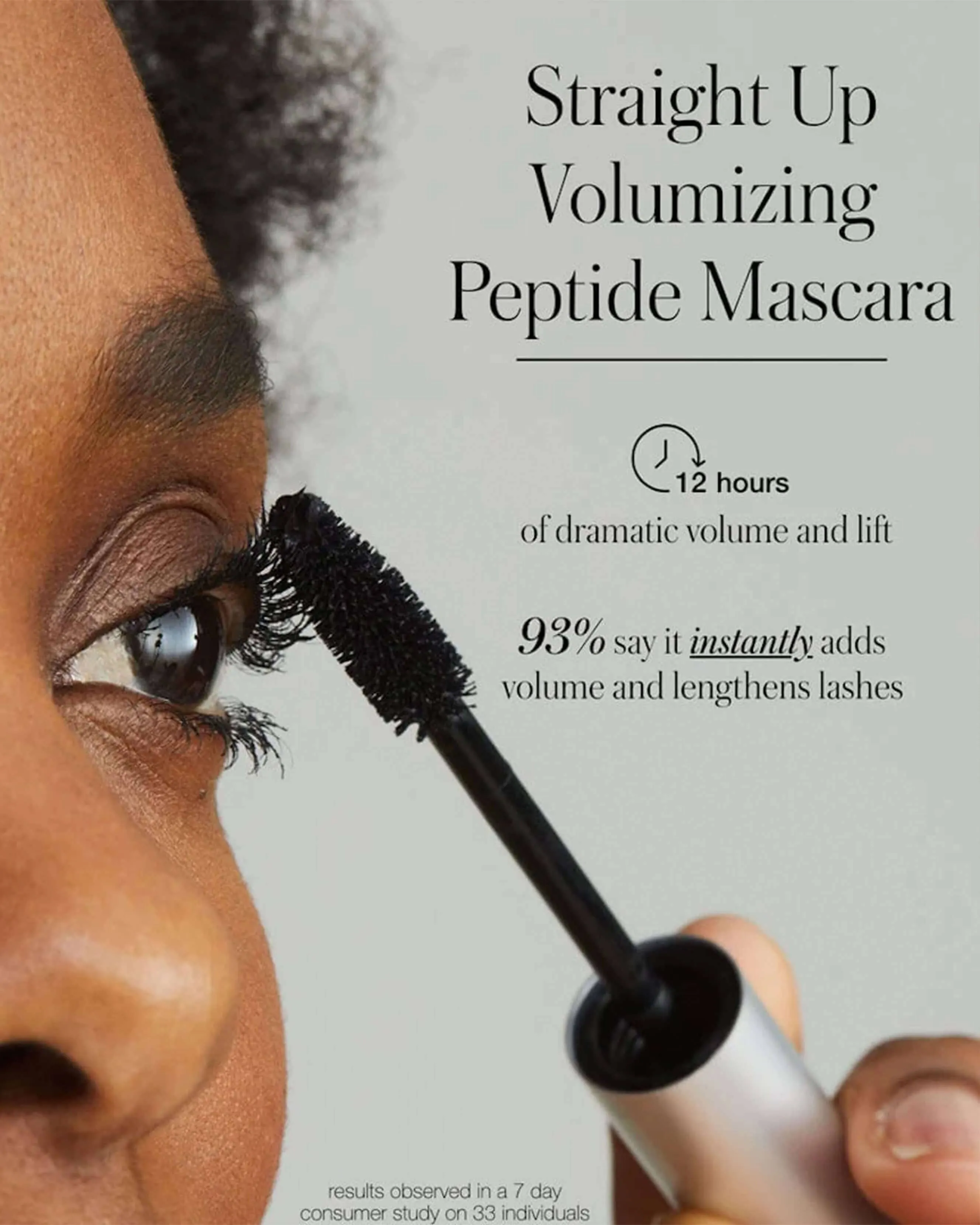 Straight Up™ Volumizing Peptide Mascara