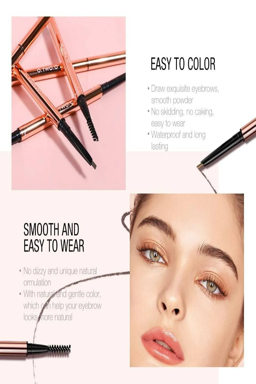Ultra-fine Triangle Eyebrow Pencil Brow Definer - 6 Colors