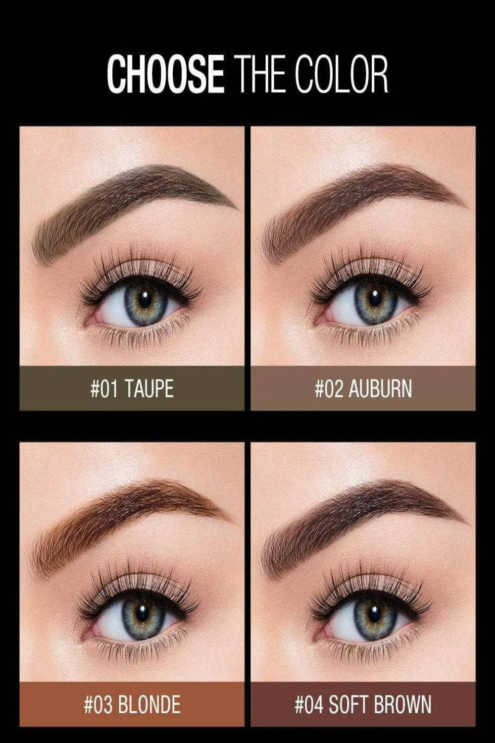 Ultra-fine Triangle Eyebrow Pencil Brow Definer - 6 Colors
