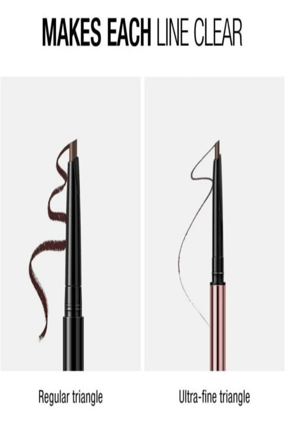 Ultra-fine Triangle Eyebrow Pencil Brow Definer - 6 Colors