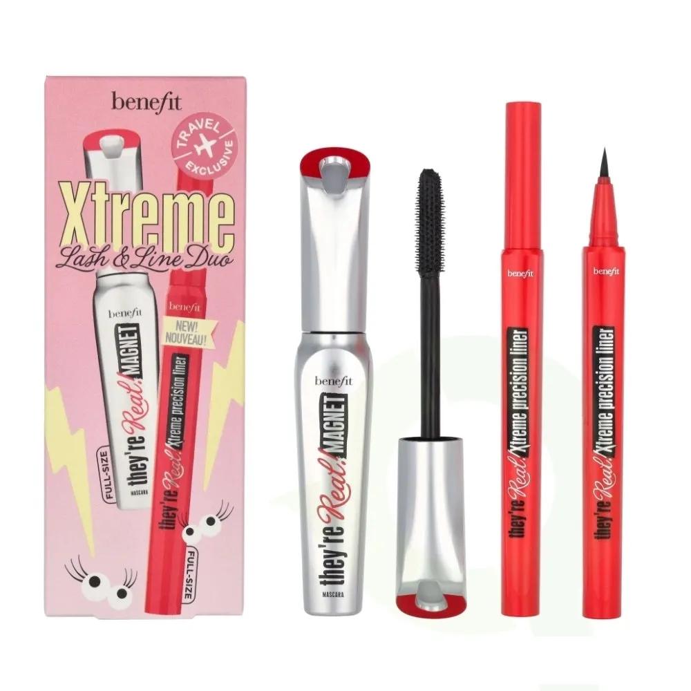 Xtreme Lash & Line Duo zestaw ekstremalnie wydłużający tusz do rzęs 9g   eyeliner w pisaku 0.35ml